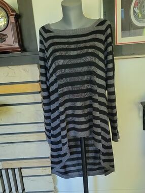 Harley-Davidson Black Label Sweater 2XL Black/Gray Stripe